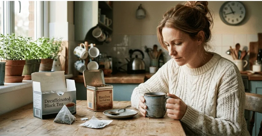How much caffeine survives decaffeination?