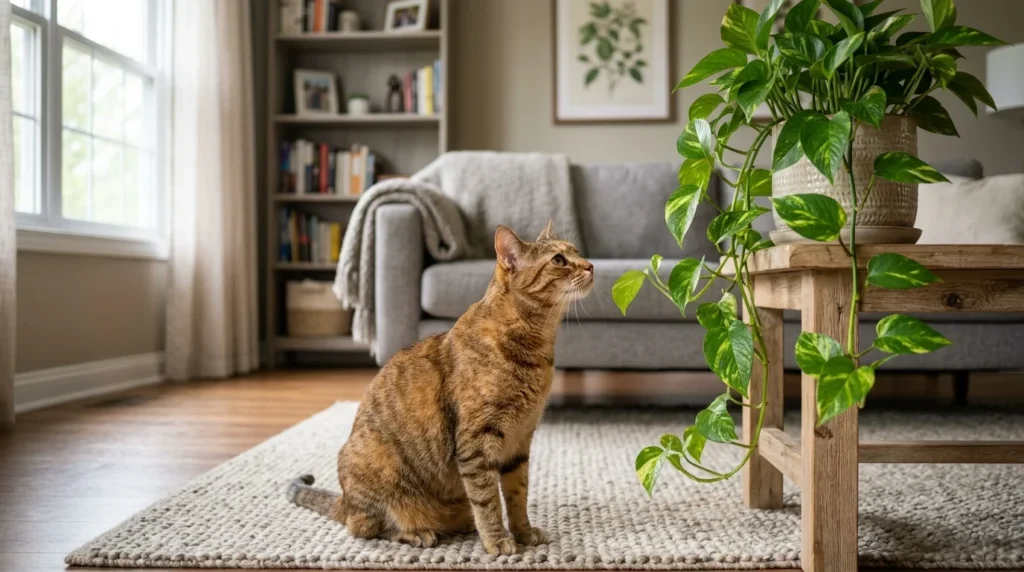 Seven Warning Signs After a Cat Chews the Plant