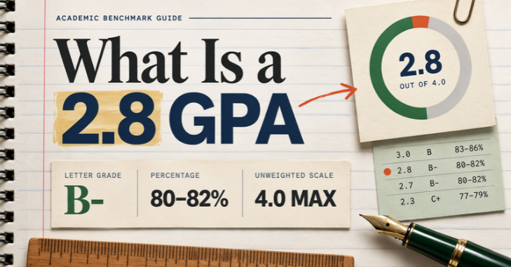 What Is a 2.8 GPA on a 4.0 Scale?